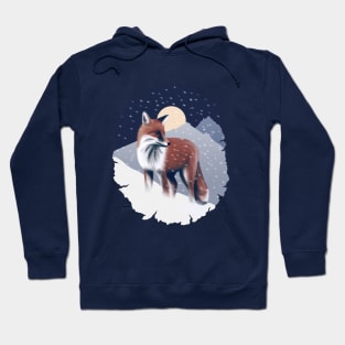 Beautiful Fox in the snow Hoodie